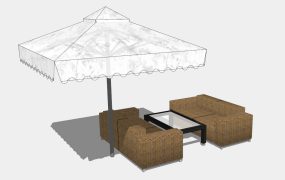 Rattan Outdoor Conversation Set