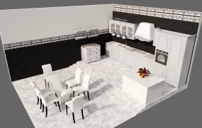 Classic White Shaker Kitchen & Dining Set