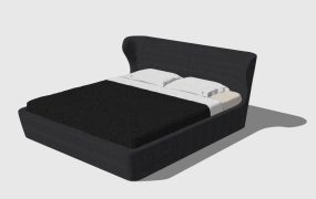 Black Queen Platform Bed