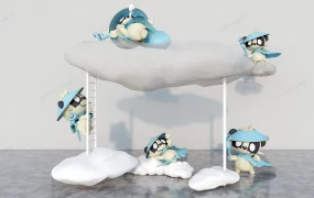 Cute Panda Art Installation