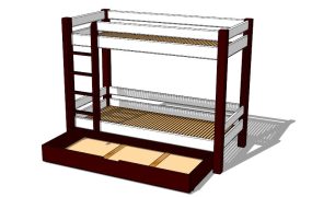 Kids Bunk Bed + Storage Drawers