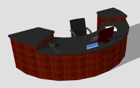 Semicircular Reception Desk