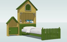 Country Cottage Style Toddler Bed