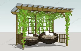 Backyard Gazebo And Chairs