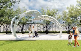 Urban Park Pergola Design