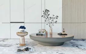 Glass Top Round Coffee Table