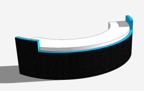 Circular Reception Desk