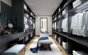 Black And White Dressing Room