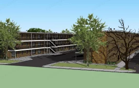 Old Brick Apartment Buildings