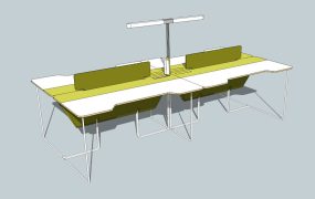 4 Person Workstation Desk