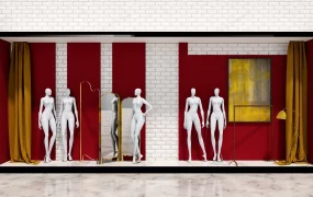 Women Clothing Store Window Design
