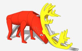 Elk Deer Outdoor Playground Slide