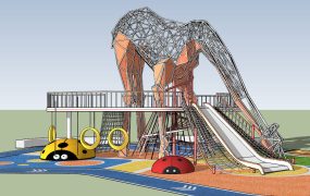 Animal Themed Giraffe Playground Equipment