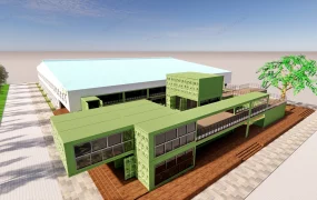 Multi Level Shipping Container Office