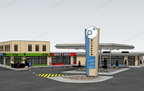 Gas Station And Retail Stores