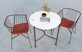 3 PC Metal Patio Set