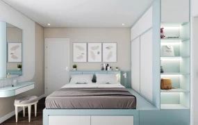 Light Blue Girls Bedroom
