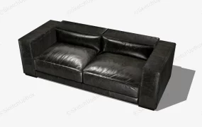 Black Leather Loveseat
