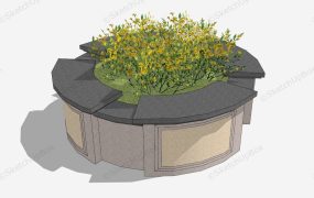 Circular Raised Bed For Front Yard