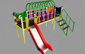 Colorful Playground Slide