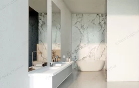 Bathroom With Shower And Bathtub