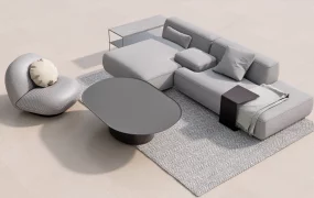 Modern Sofa And Coffee Table Set