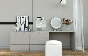 Makeup Vanity With Dresser Combo