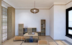 Japanese Tea House Interior