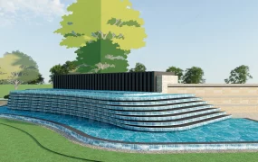 Urban Waterfall Feature