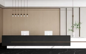 Modern Hotel Reception Counter