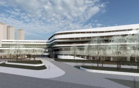 Modern Corporate Office Building Exterior