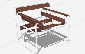 Metal Tube Chieftains Chair