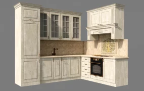 Traditional Style L Kitchen Cabinets
