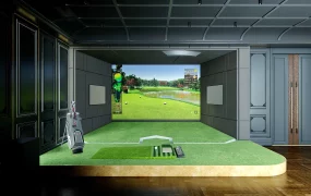 Indoor Golf Simulator Room