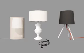 Three Different Table Lamps