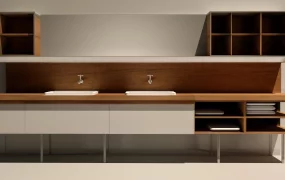 Wide Bathroom Vanity With Mirror