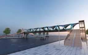 Pedestrian Overpass Bridge