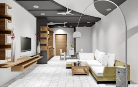 Modern Open Plan Living And Dining Area