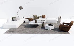 Contemporary Living Room Furniture Set