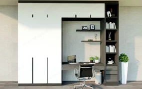 Home Office Desk And Wardrobe Combo