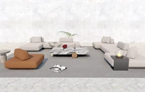 Modern Low Sofa Set