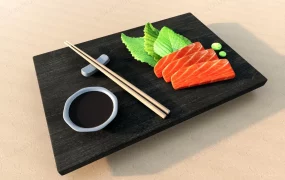 Japanese Raw Fish Dish