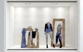 Lady Clothing Store Window Display