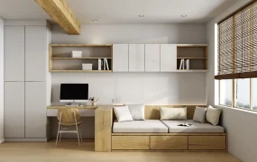 Zen Home Office Design Idea