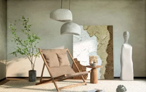 Wood Recliner Chair And Table