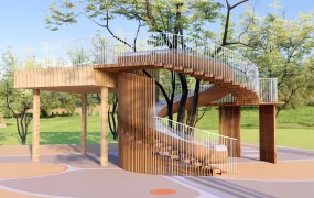 Nature Inspired Children's Playground Structure