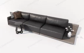 Black Leather Couch