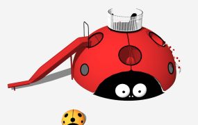 Ladybug Playground Slide Climber