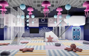 Ocean Themed Indoor Children's Playroom
