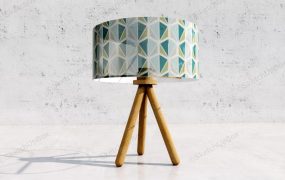 Wooden Tripod Table Lamp